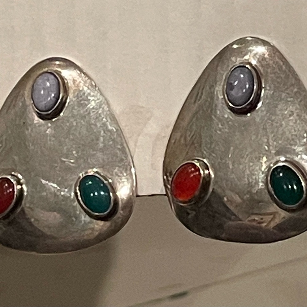 Vintage Taxco Mexico TL-67 clip-ons